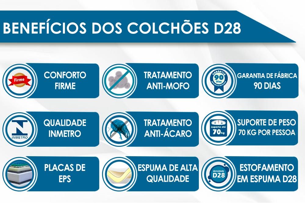 Colchão D28 / EP / Anatômico ProDormir Advanced Tech1000 Black - Probel