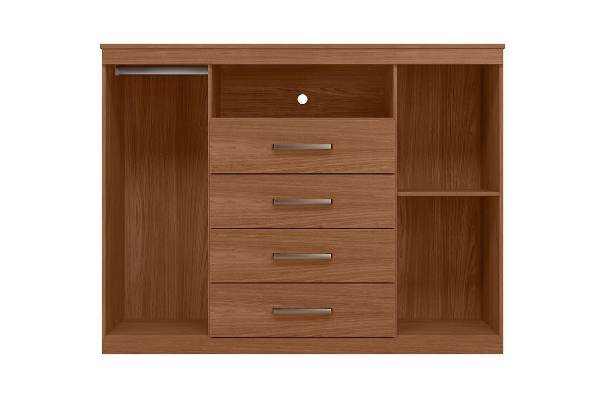 Cômoda Master c/2 Portas 1 Nicho e 4 Gavetas S. Andirá Cômoda Master c/2 Portas 1 Nicho e 4 Gavetas S. Andirá