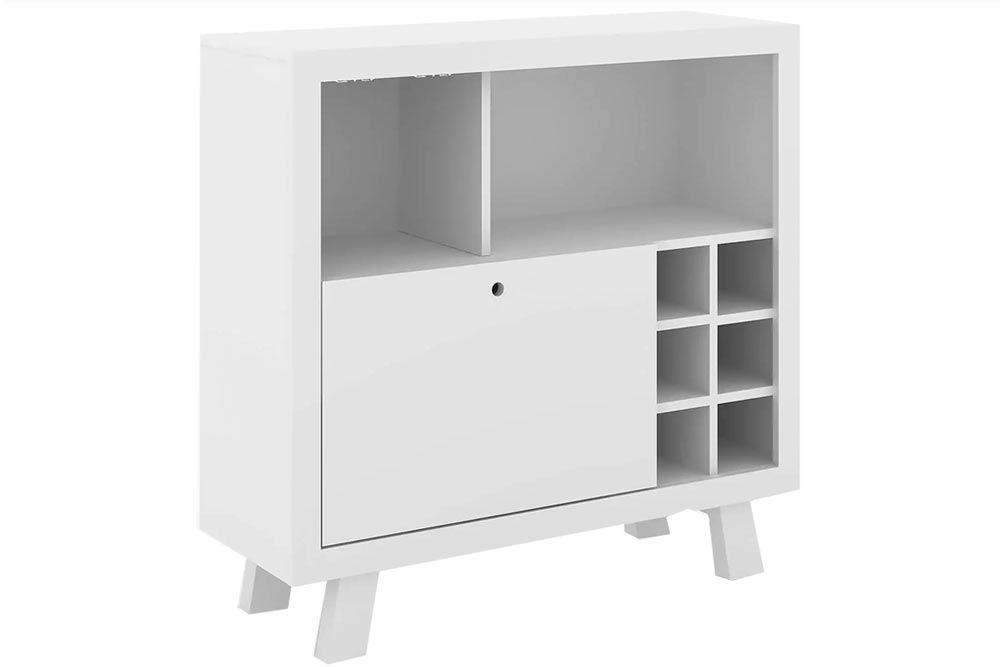 Bar de Sala Jantar AD5002 c/ 1 Porta e Adega p/ 6 Garrafas - Tecno Mobili Bar de Sala Jantar AD5002 c/ 1 Porta e Adega p/ 6 Garrafas - Tecno Mobili