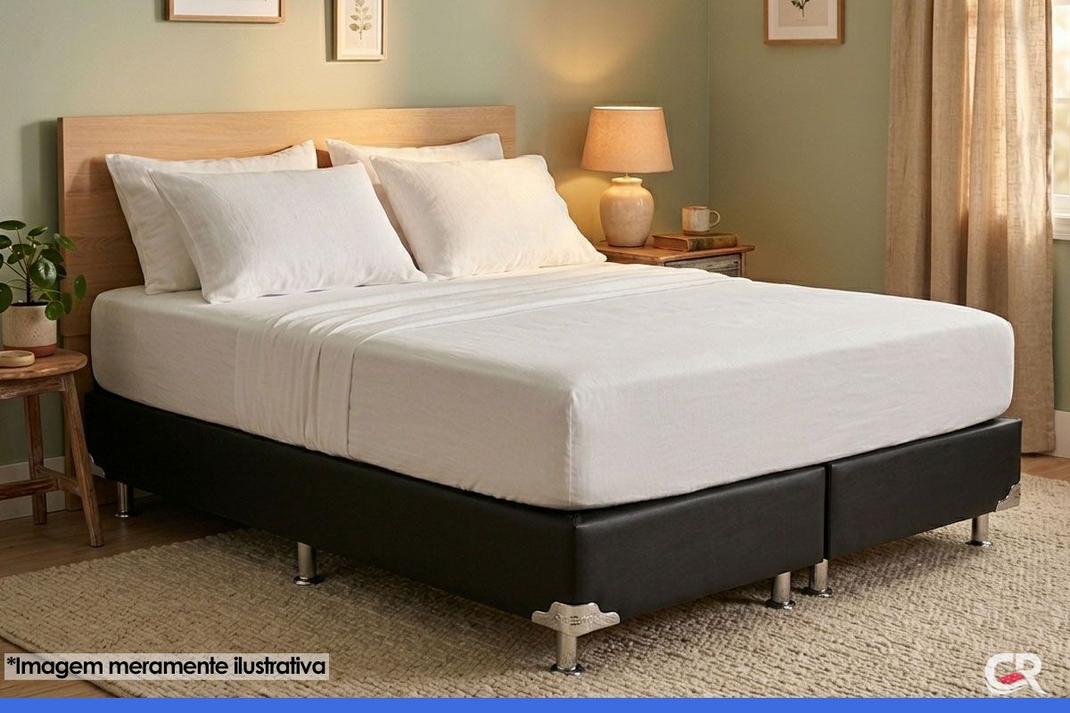 Cama Box Ortobom Corano Black Cama Box Ortobom Corano Black
