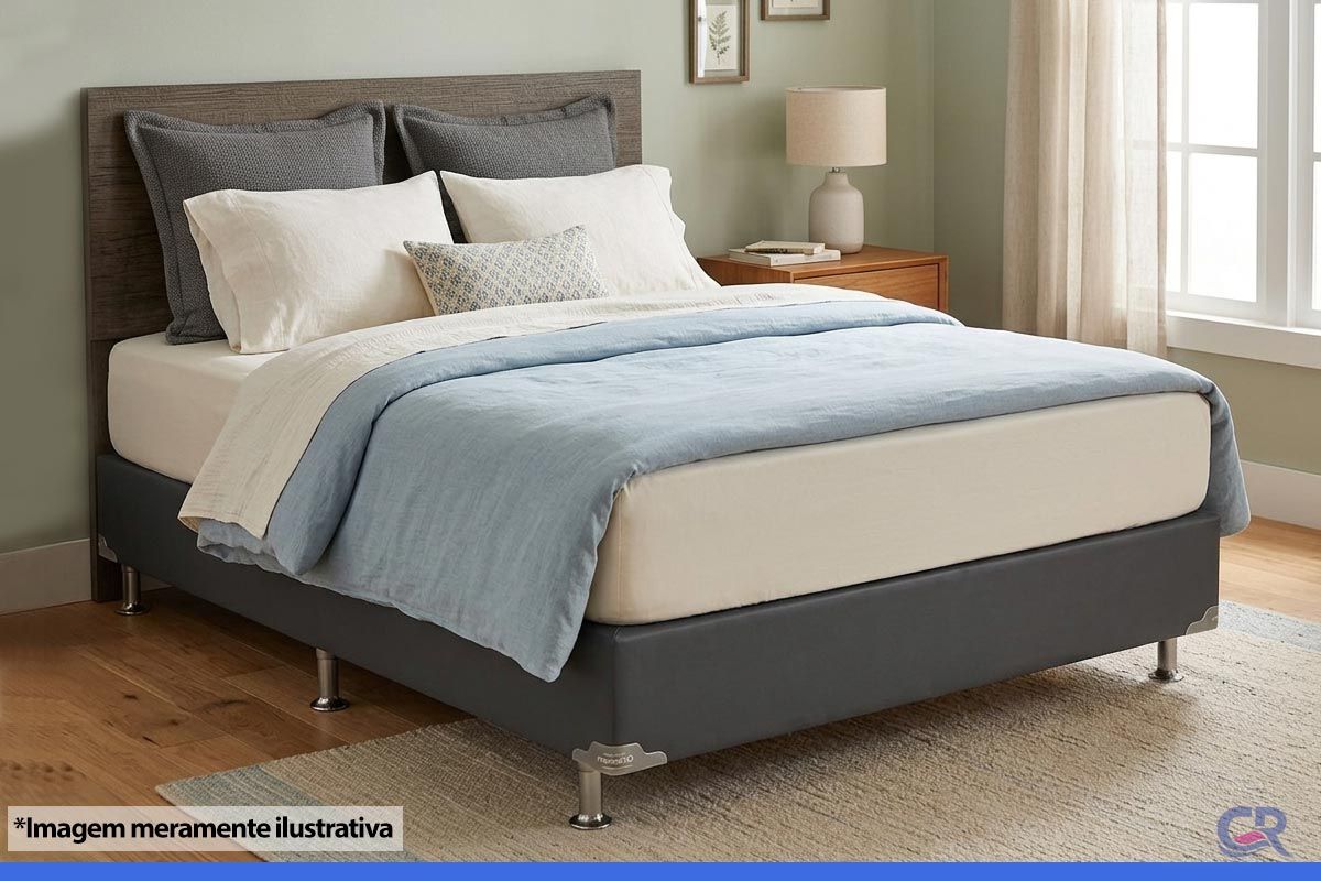 Cama Box Ortobom Corano Gray