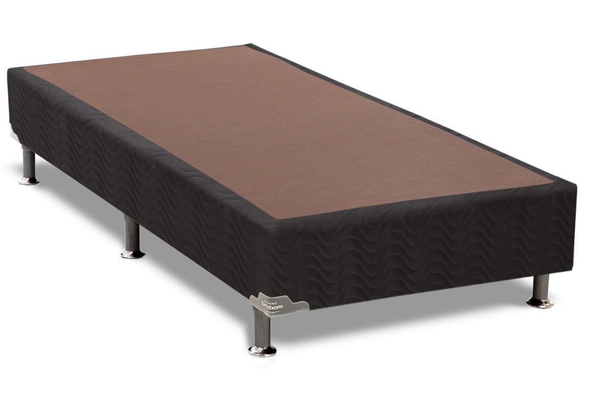 Cama Box Ortobom Suede BlackSolteiro - 88x188x30