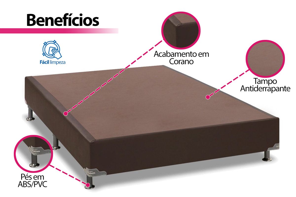 Cama Box Ortobom Corano Brown