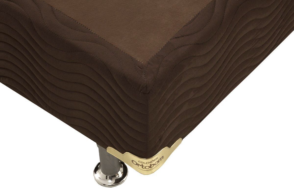 Cama Box Ortobom Suede Brown