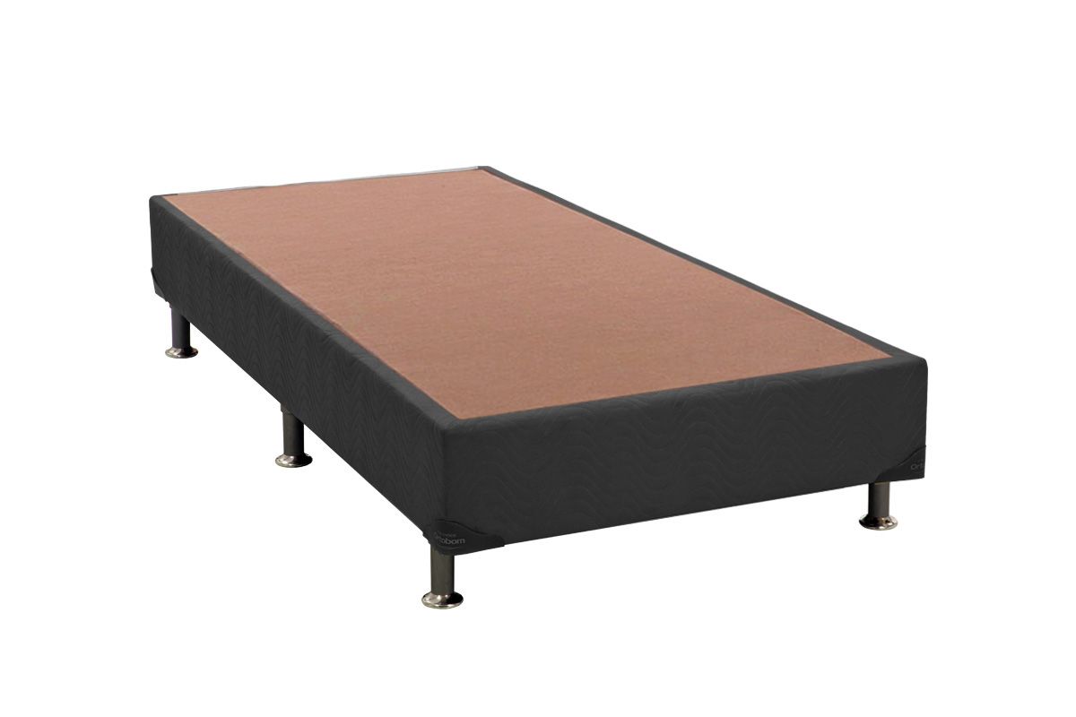 Cama Box Ortobom Suede GraySolteiro - 88x188x30
