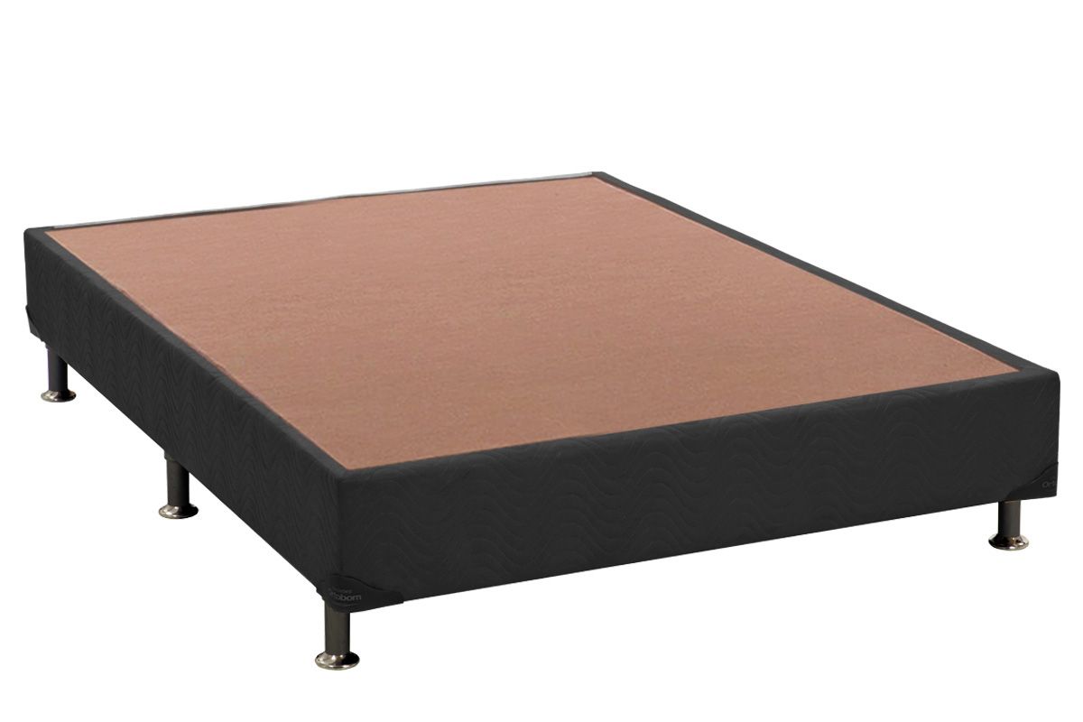 Cama Box Ortobom Suede GrayViúva - 128x188x30