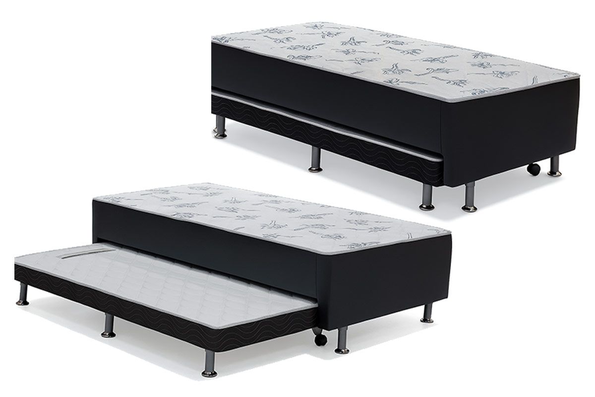 Cama Box c/Aux CRC +Colchão Nero Black Ortobom