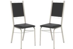 Cadeira Jantar 1724 Aço Kit 2 Uni Carraro