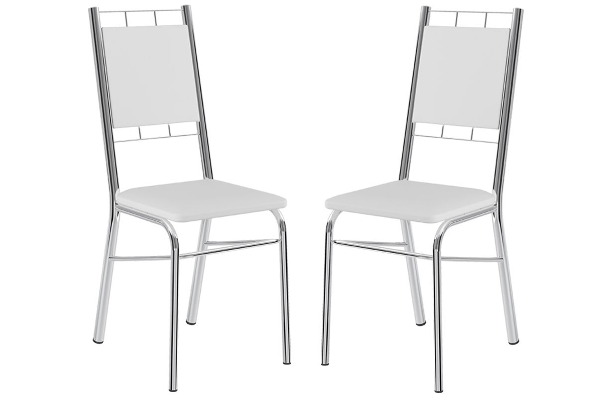 Cadeira Jantar 1724 Aço Kit 2 Uni Carraro Cadeira Jantar 1724 Aço Kit 2 Uni Carraro