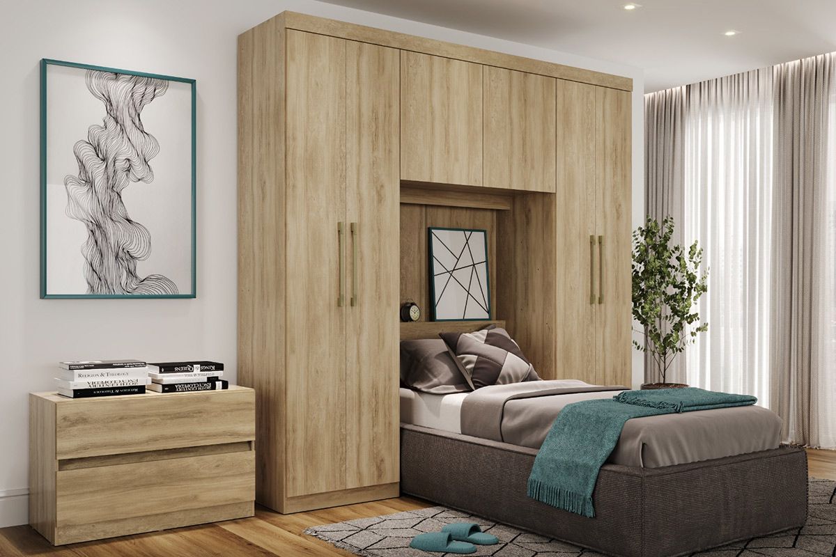 Guarda Roupa Casal 6 Portas e 2 Gavetas Porto 837 - Carraro