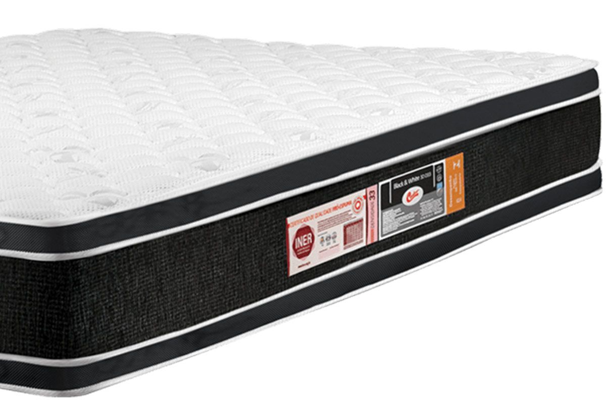 Colchão D33 Castor Black White DF Colchão D33 Castor Black White DF