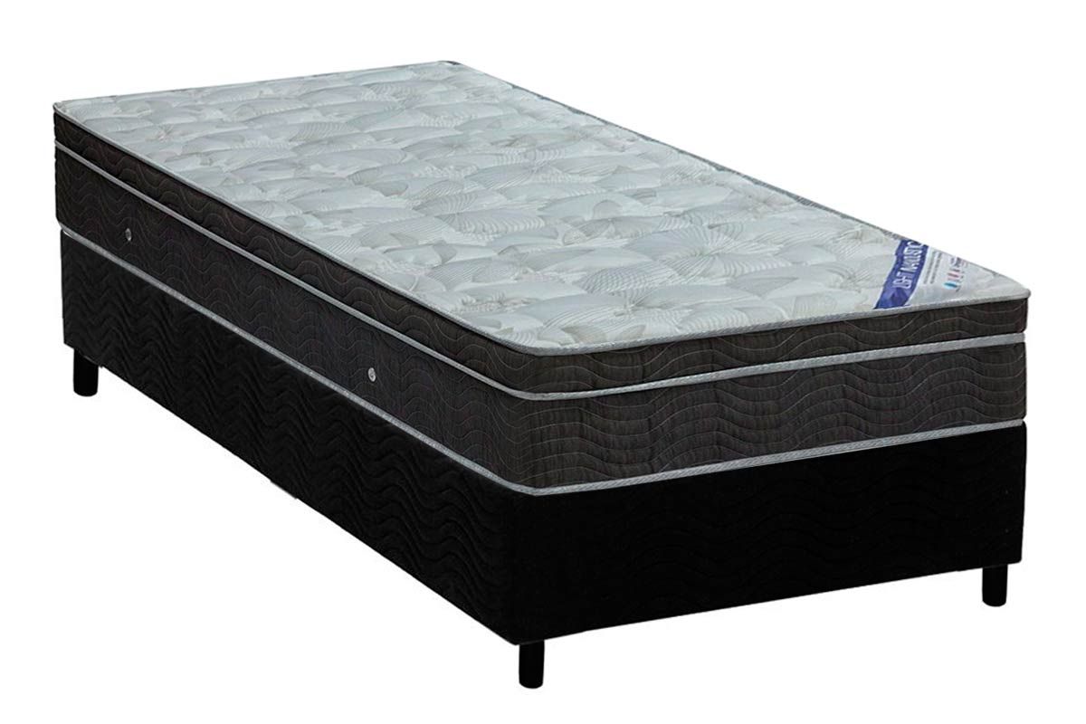 Cama Box CRC +Colchão Molas Light Ortobom