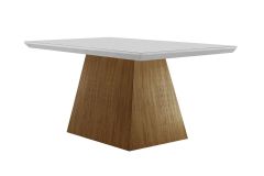 Madeirado c/Vidro Canto Curvo - Imbuia/Ripado 3D/Off White