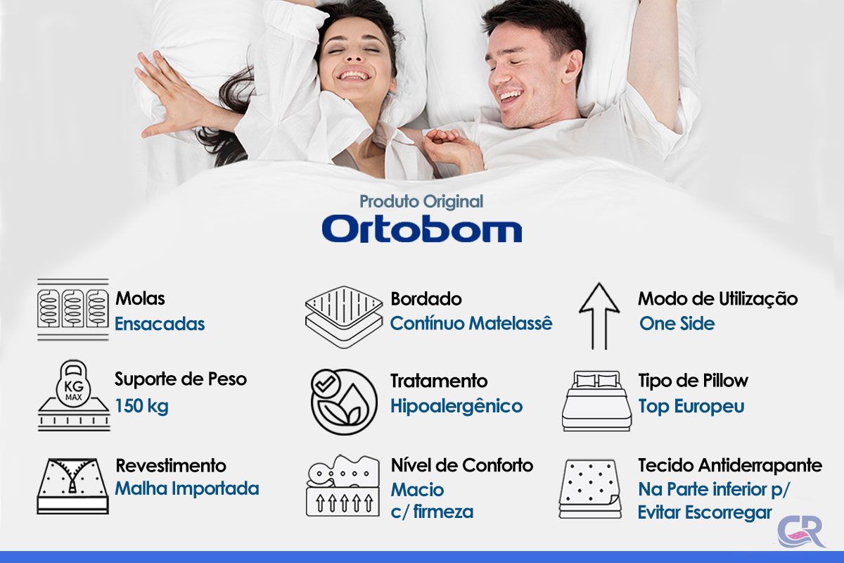 Colchão Molas Ensacadas Ortobom Freedom Colchão Molas Ensacadas Ortobom Freedom