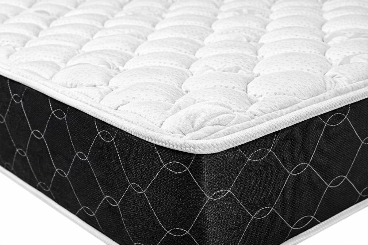 Cama Box CRC +Colchão Espuma D33 Black White Castor