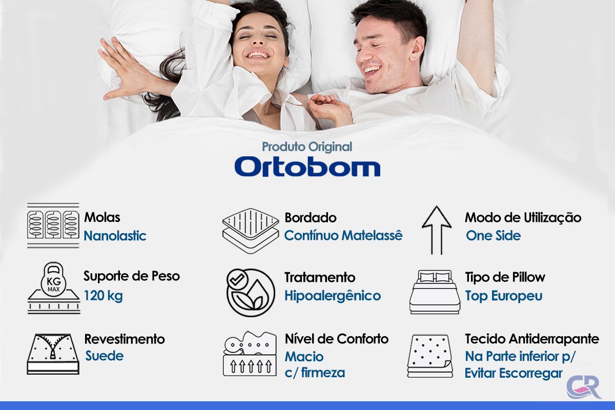 Colchão Molas Nanolastic Ortobom Elegant