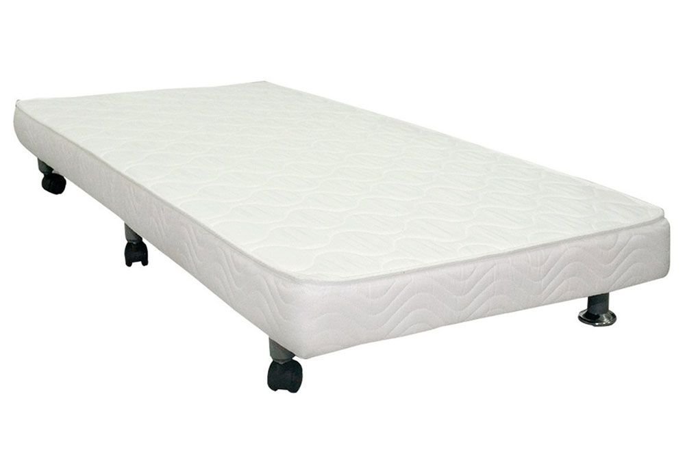 Cama Box Baú c/Auxiliar Ortobom Corano White