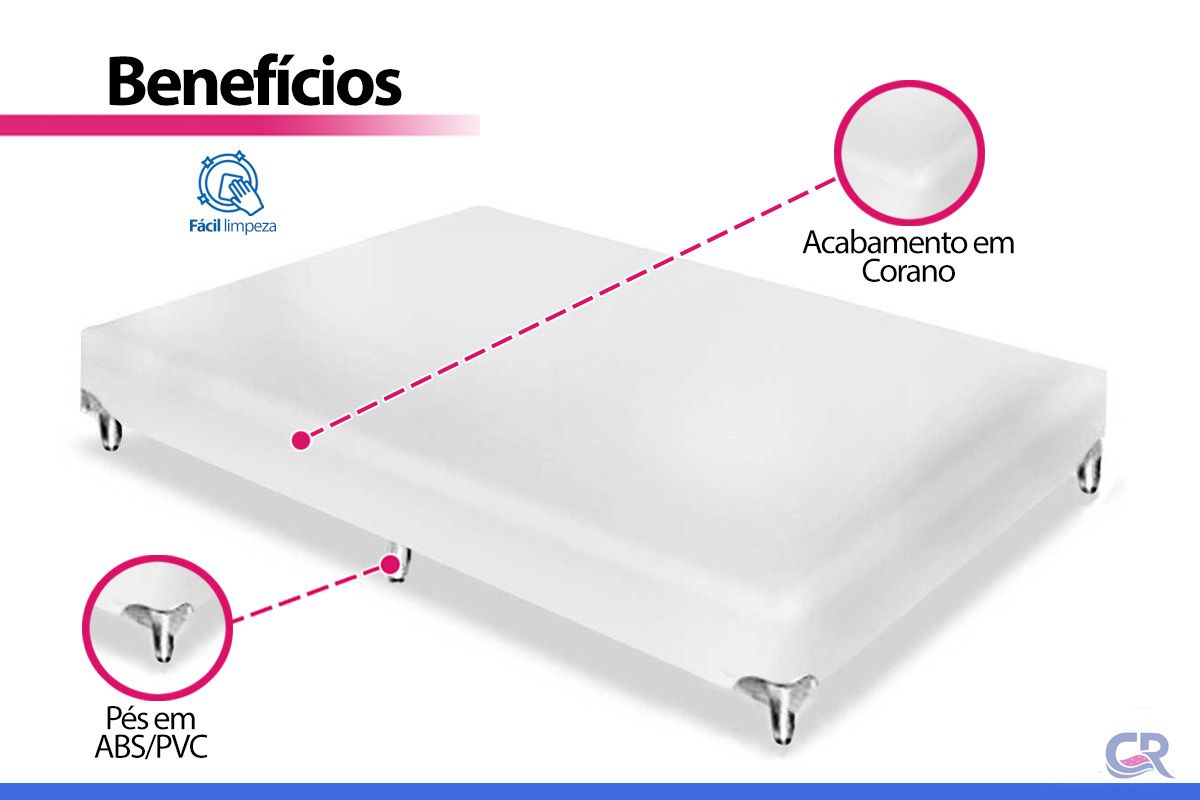 Cama Box Ortobom Corano White Cama Box Ortobom Corano White
