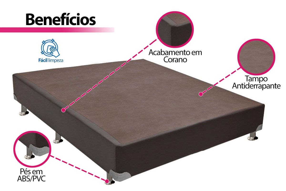 Cama Box Ortobom Corano Brown