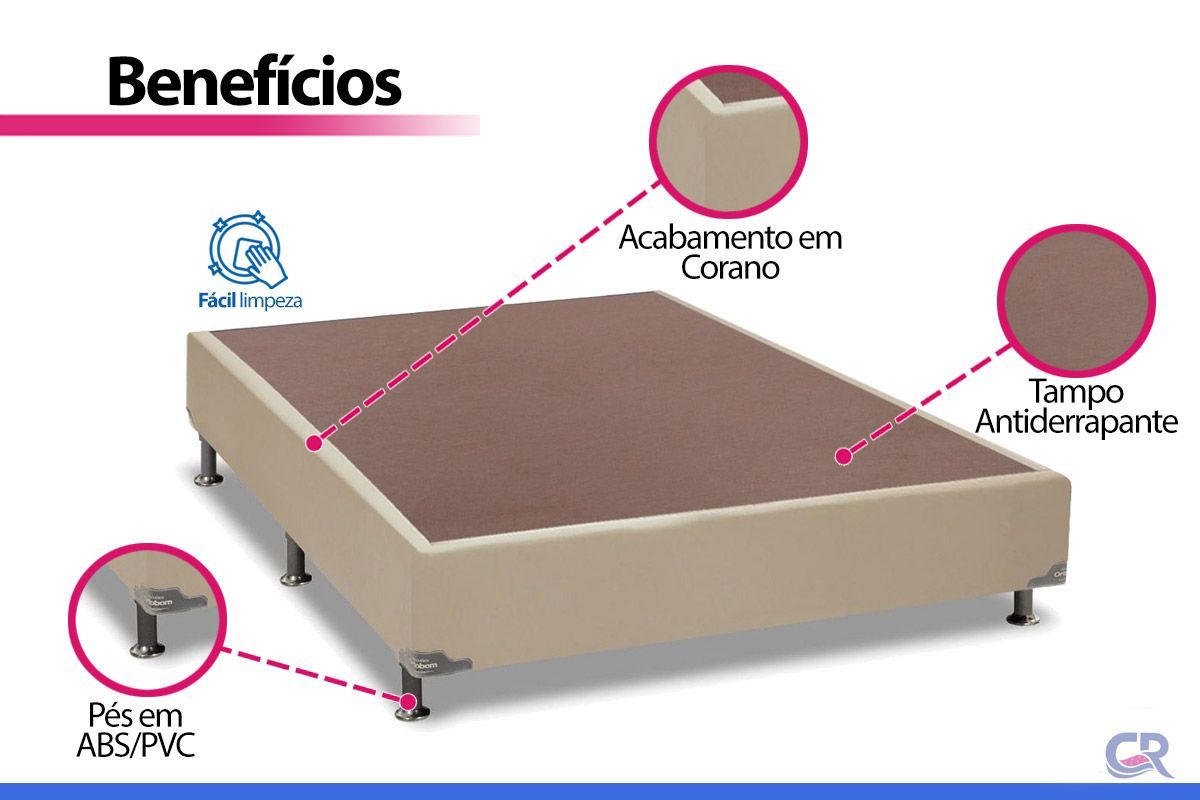 Cama Box Ortobom Physical Corano Clean Cama Box Ortobom Physical Corano Clean