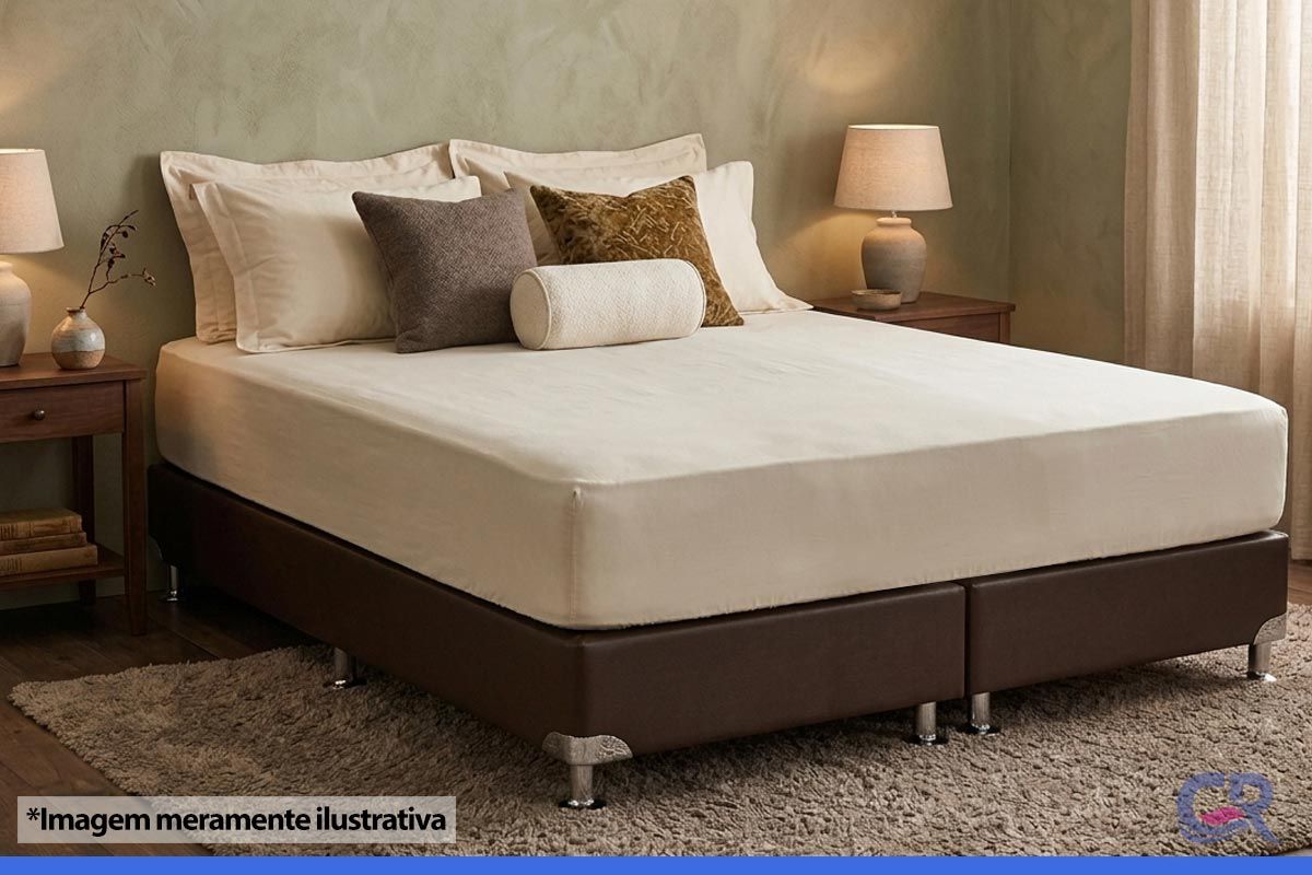 Cama Box Ortobom Physical Corano Brown Cama Box Ortobom Physical Corano Brown