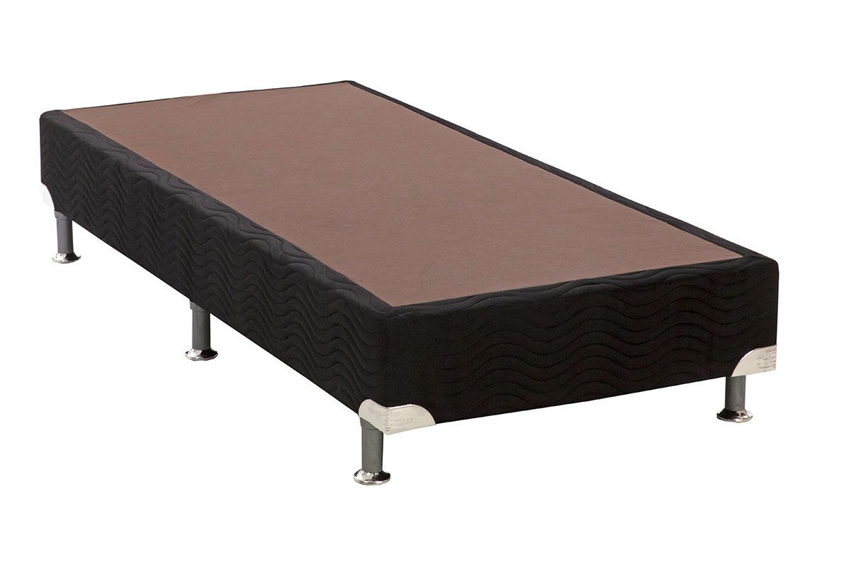 Cama Box Ortobom Physical Suede BlackSolteiro - 78x188x20