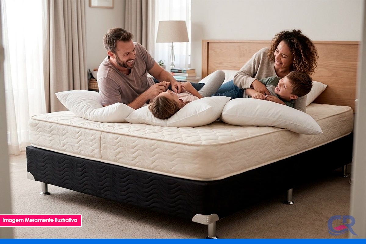 Cama Box Ortobom Suede Black
