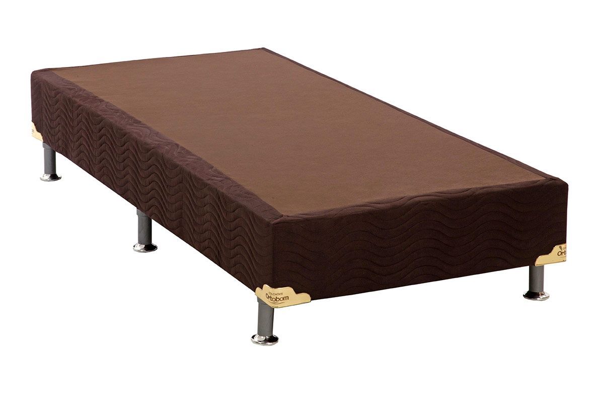 Cama Box Ortobom Physical Suede BrownSolteiro - 88x188x20