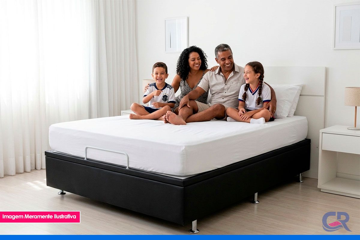 Cama Box Baú Ortobom Light Physical Corano Black Cama Box Baú Ortobom Light Physical Corano Black