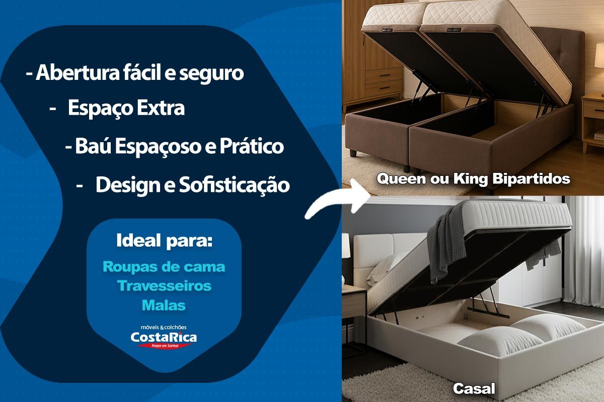 Cama Box Baú Ortobom Light Physical Corano Black Cama Box Baú Ortobom Light Physical Corano Black