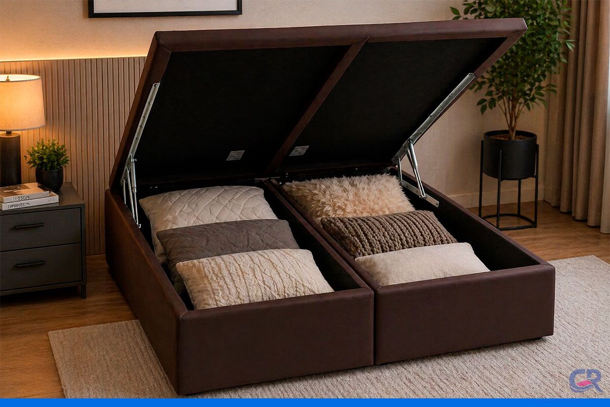 Cama Box Baú Ortobom Light Physical Corano Brown Cama Box Baú Ortobom Light Physical Corano Brown