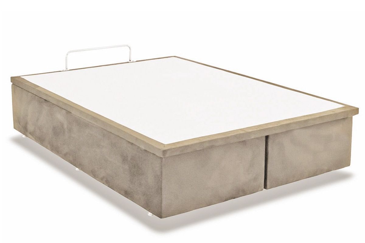Cama Box Baú Ortobom Light Physical Suede Clean