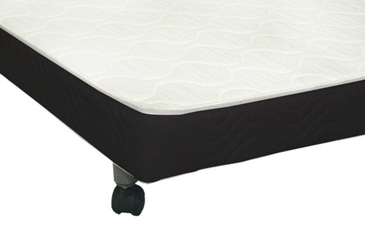 Cama Auxiliar D28 Ortobom Bordado Black Cama Auxiliar D28 Ortobom Bordado Black