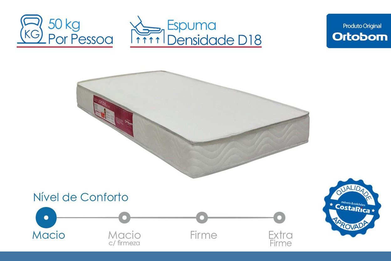 Colchão Ortobom D18 Baby Light Saúde Colchão Ortobom D18 Baby Light Saúde