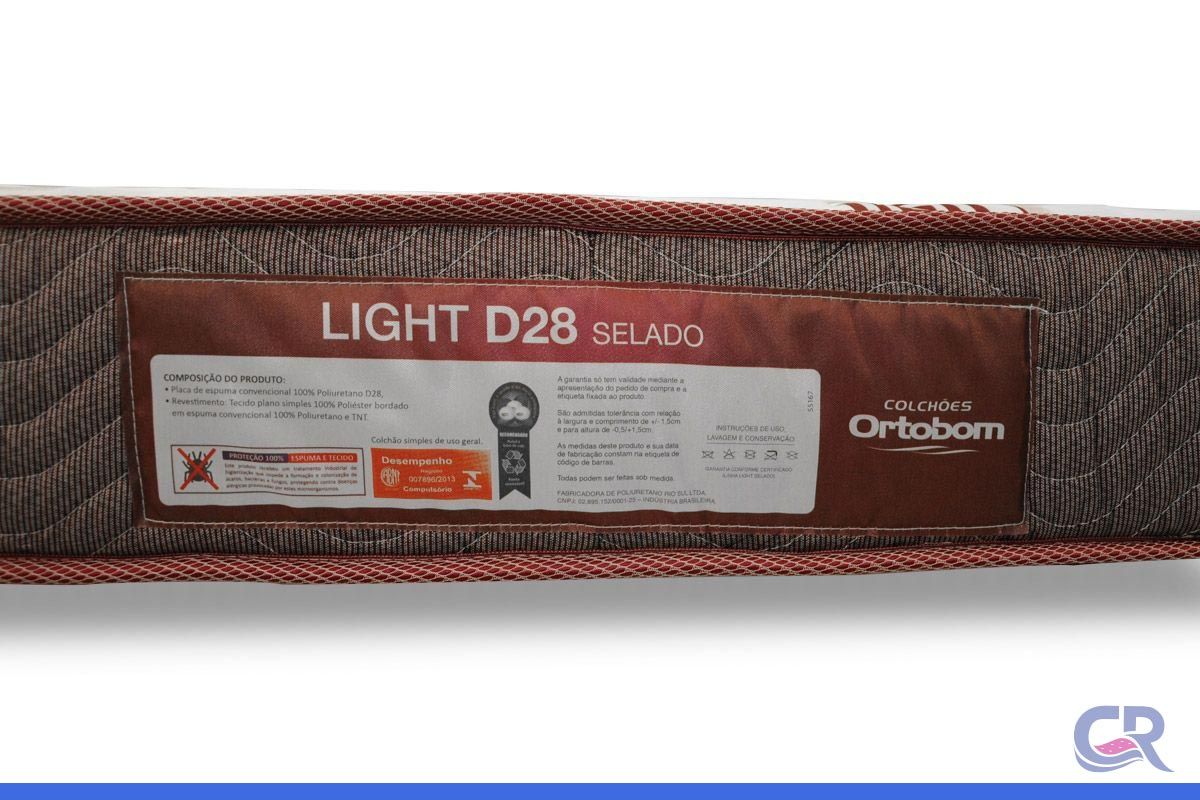 Colchão Ortobom D28 Light Saúde Liso Colchão Ortobom D28 Light Saúde Liso