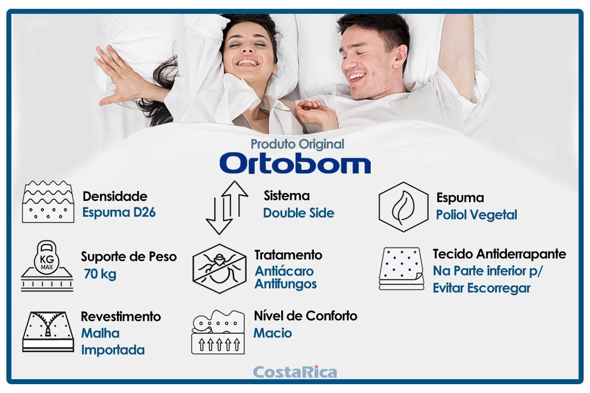 Colchão Hospitalar Ortobom D26 Impermeável Colchão Hospitalar Ortobom D26 Impermeável