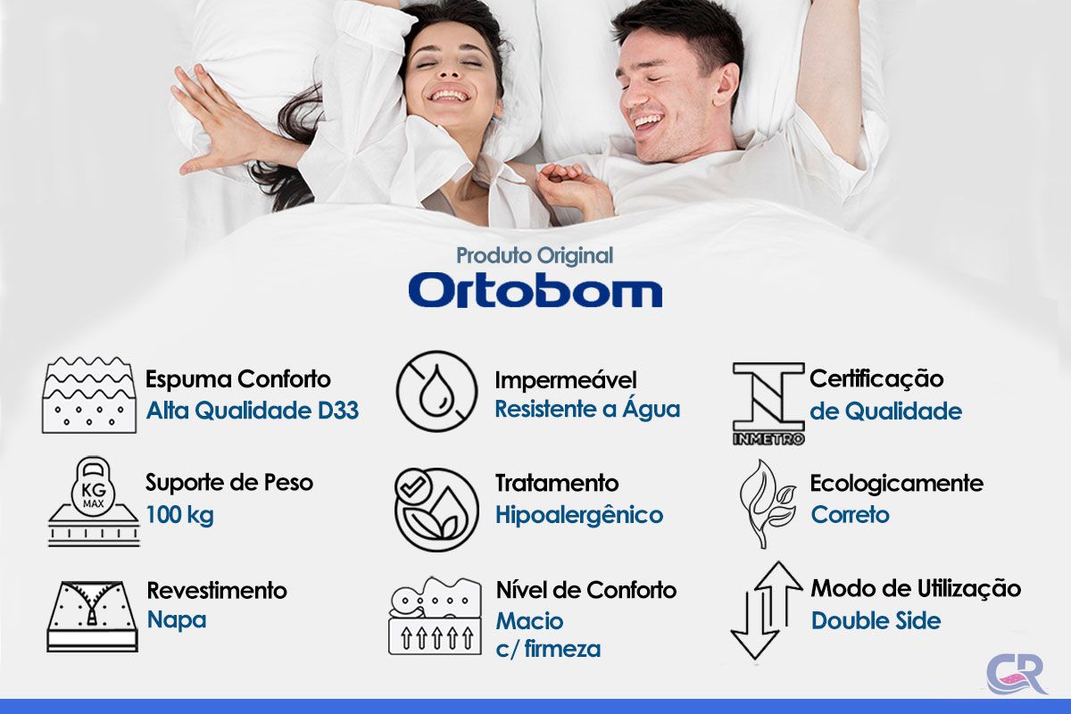 Colchão Hospitalar Ortobom D33 Impermeável