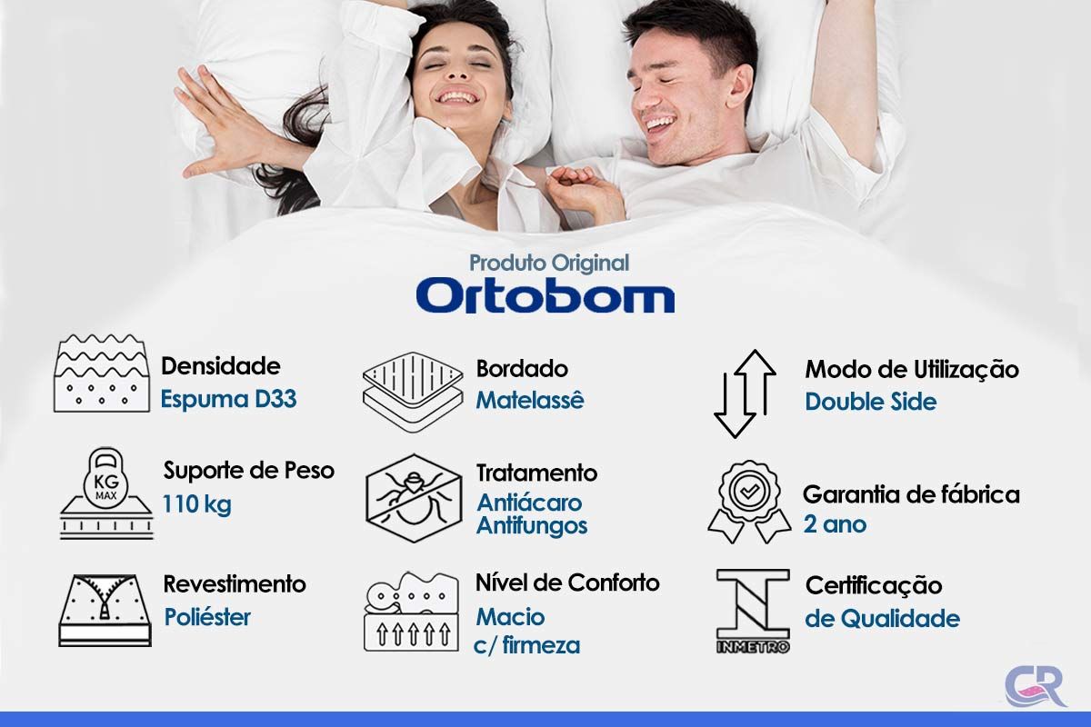 Colchão D33 Ortobom Light Colchão D33 Ortobom Light