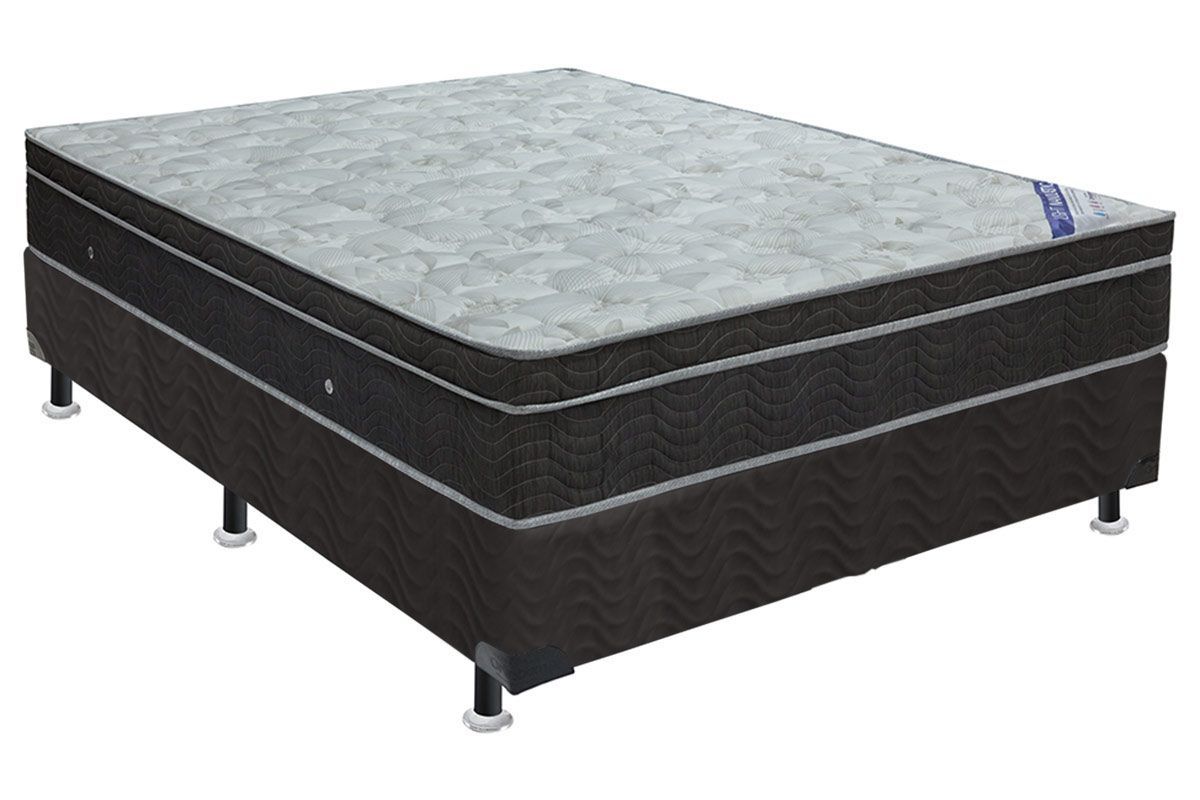 Cama Box CRC +Colchão Molas Light Ortobom