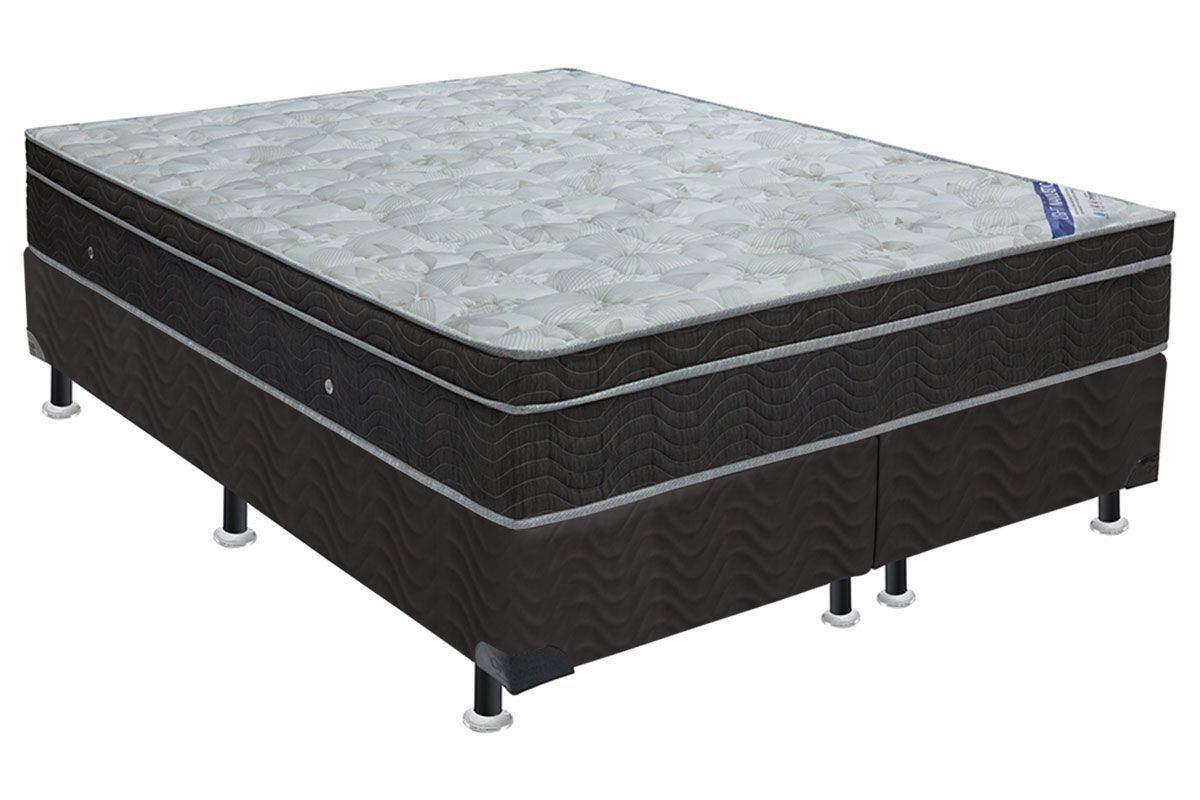 Cama Box CRC +Colchão Molas Light Ortobom