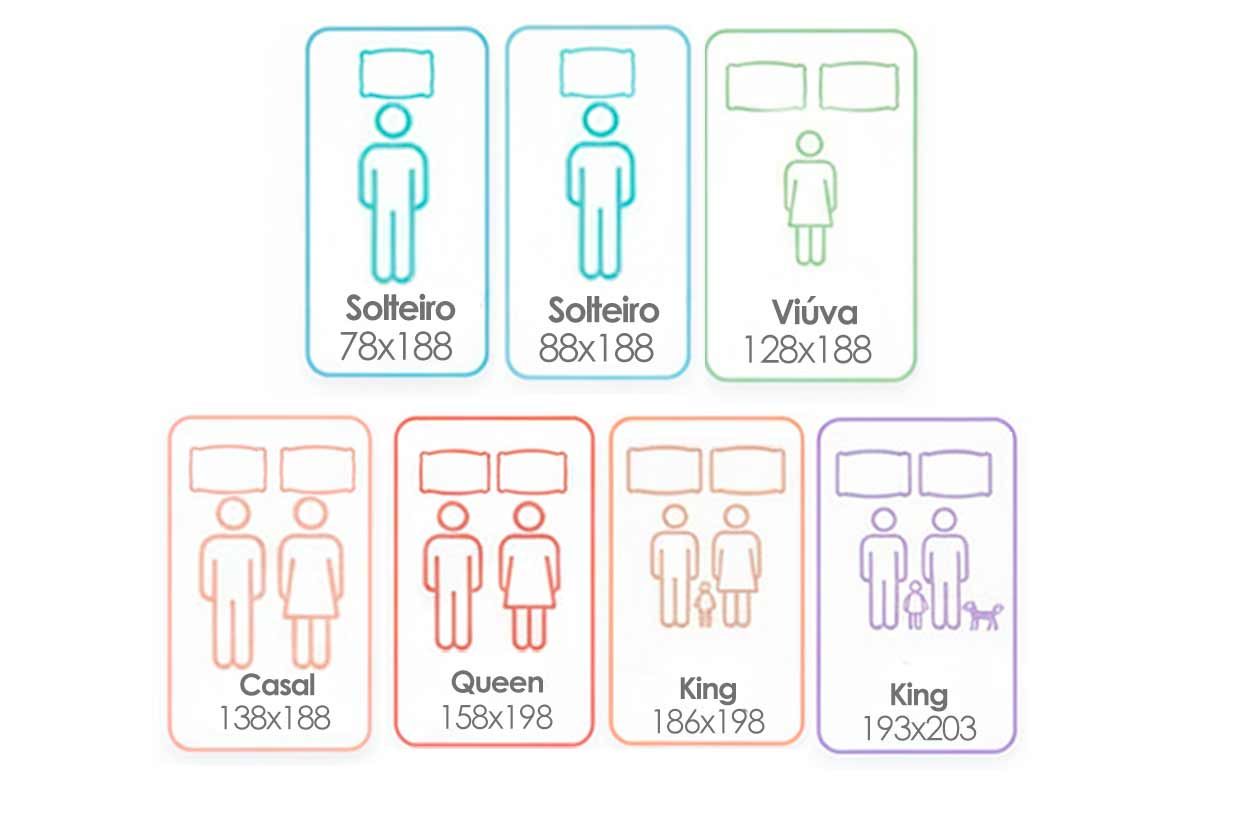 Cama Box Baú CRC +Colchão Molas Freedom Ortobom