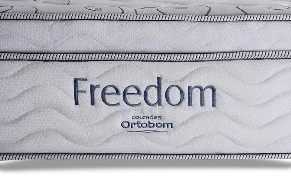 Cama Box CRC +Colchão Molas Freedom Ortobom