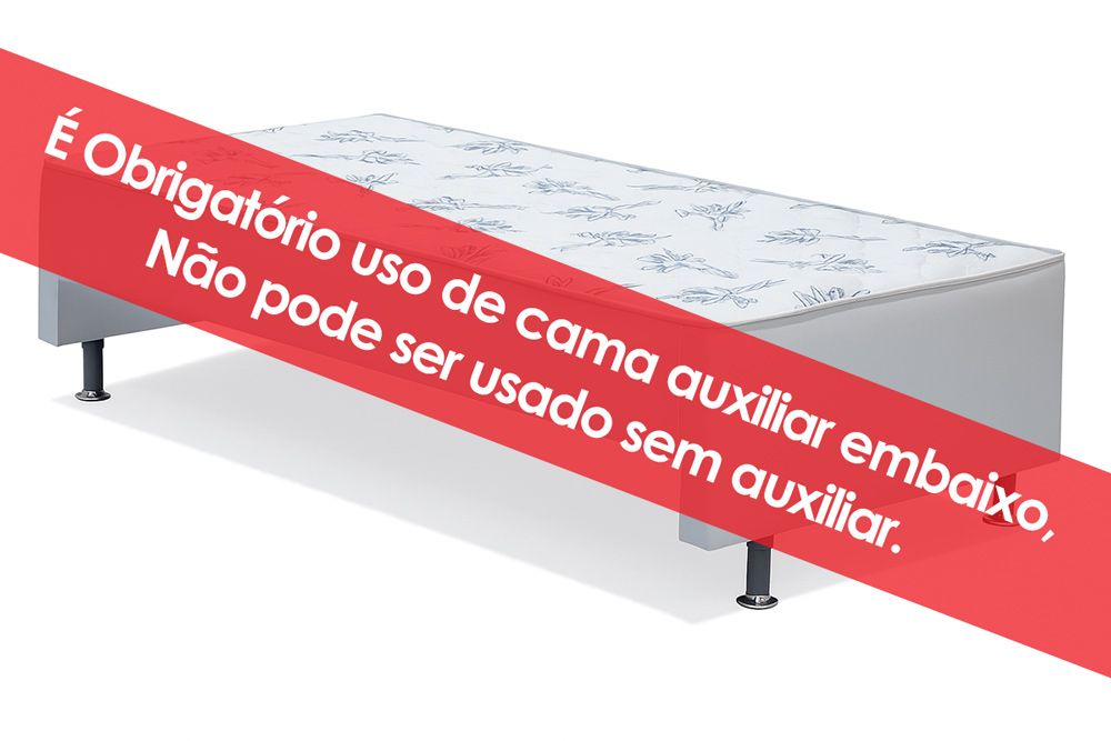 Cama Box c/Aux CRC +Colchão Bianco Ortobom