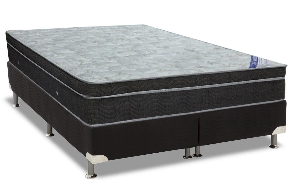 Cama Box CRC +Colchão Molas Light Ortobom
