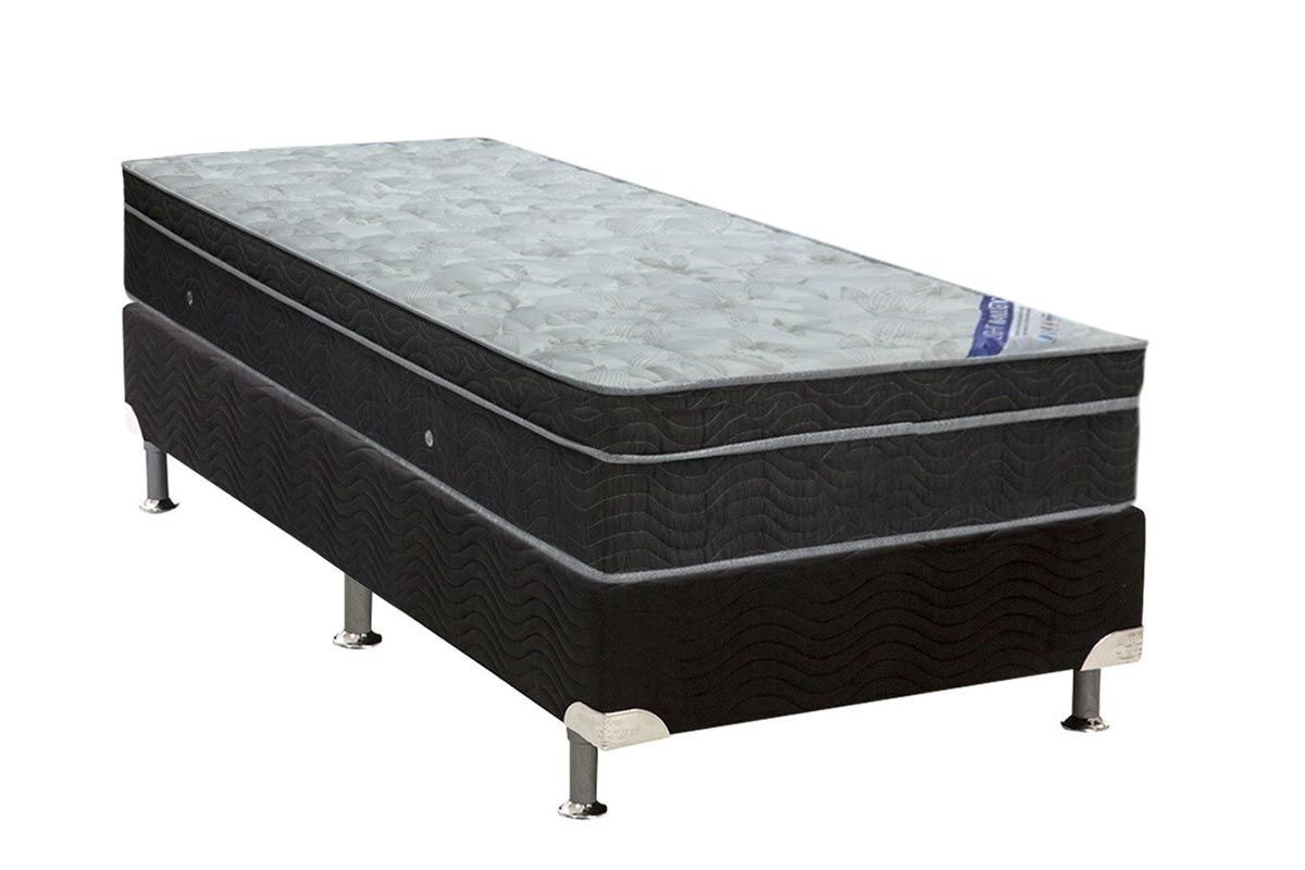 Cama Box CRC +Colchão Molas Light Ortobom