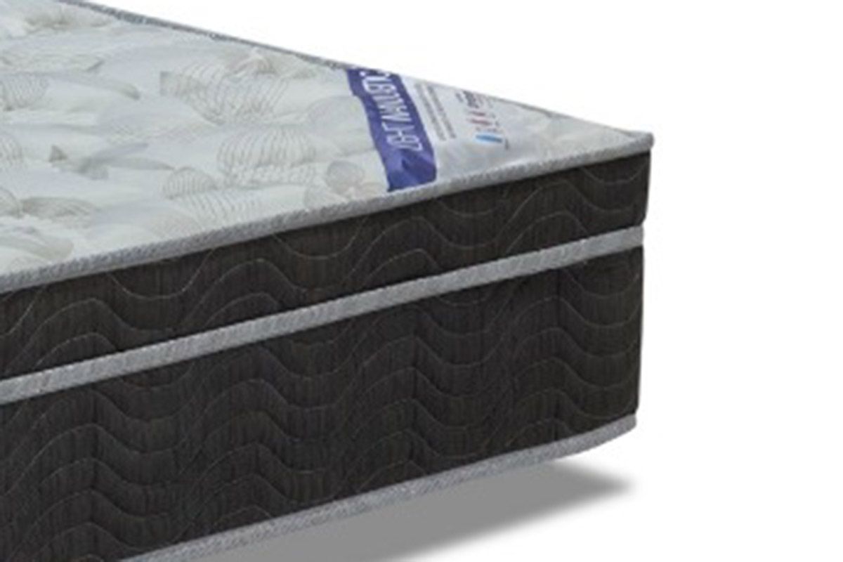 Cama Box Baú CRC +Colchão Molas Light Ortobom