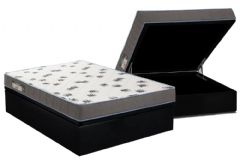 Cama Box Baú Filhão +Colchão Espuma D33 Light Ortobom