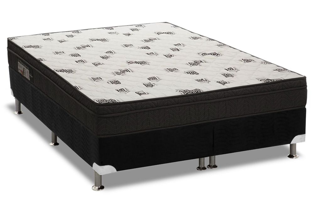 Cama Box CRC +Colchão Espuma D45 Light Ortobom