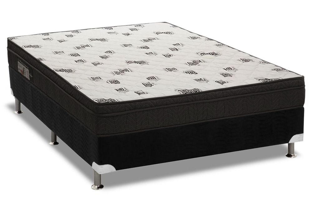 Cama Box CRC +Colchão Espuma D45 Light Ortobom