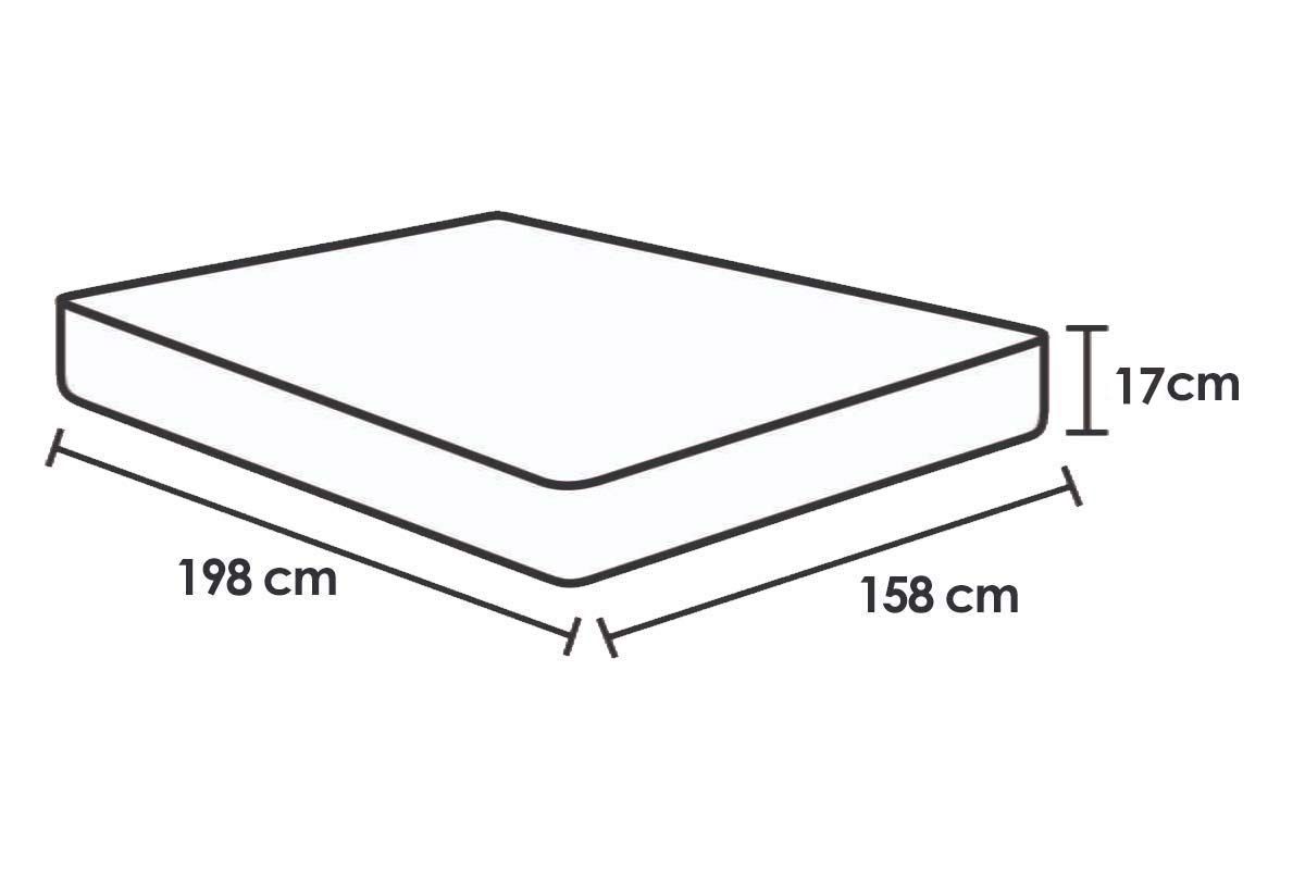 Cama Box Baú CRC +Colchão Espuma D45 Light Ortobom